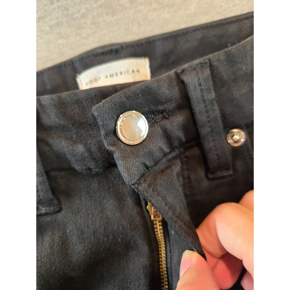 Good American Jeans 4/27 Black Good Legs Skinny Crop Stretch Denim GAGLC001S - Picture 6 of 10